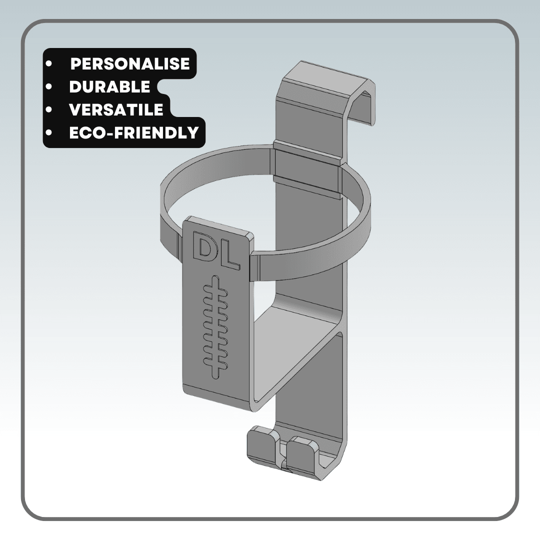 Colour options for personalised DeadLaces Hang Stuff Bottle It 3D printed hooks – lightweight and super strong