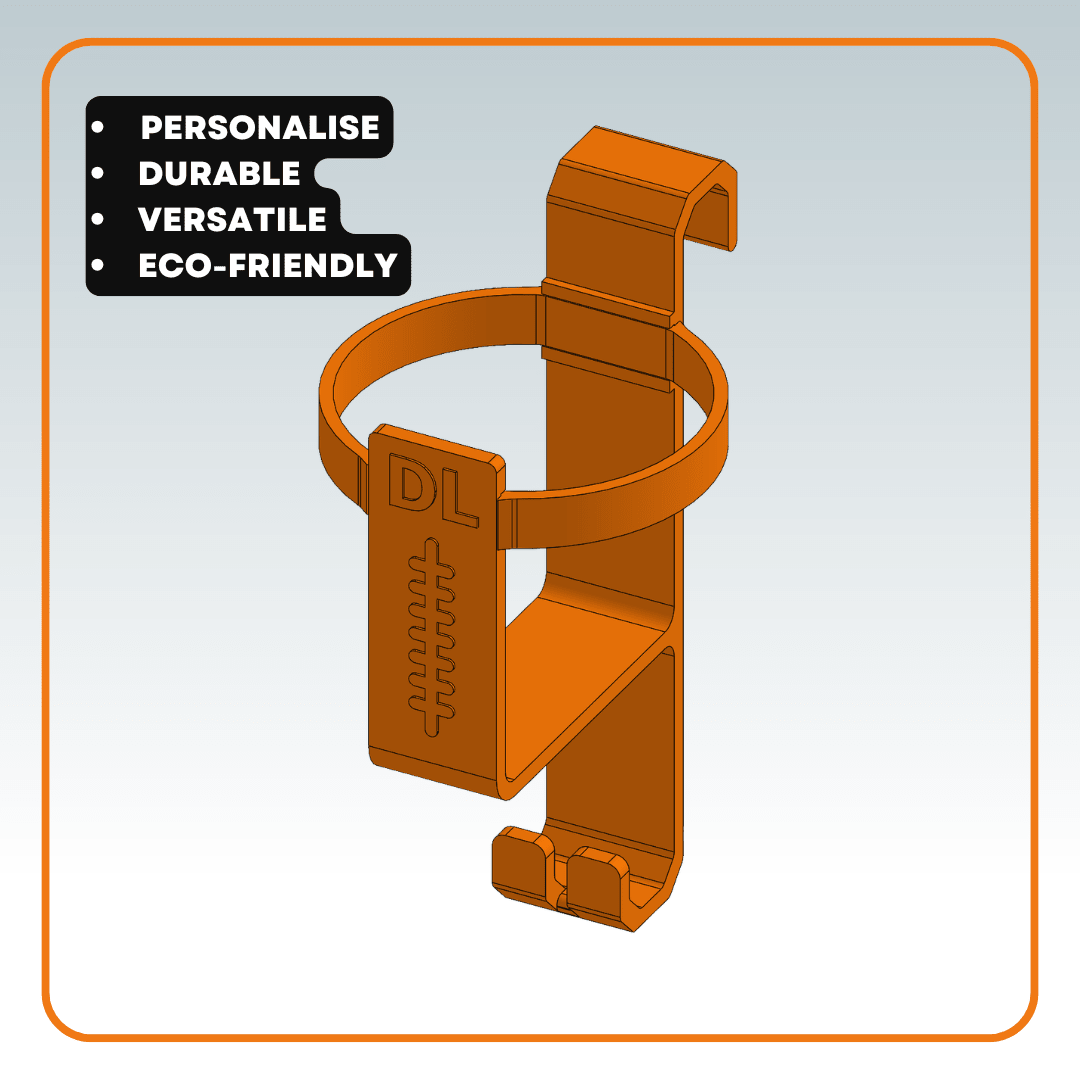 Colour options for personalised DeadLaces Hang Stuff Bottle It 3D printed hooks – lightweight and super strong