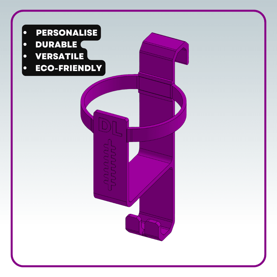 Colour options for personalised DeadLaces Hang Stuff Bottle It 3D printed hooks – lightweight and super strong